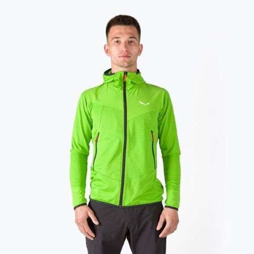 Кофта флісова чоловіча Salewa Agner Hybrid зелена 27371