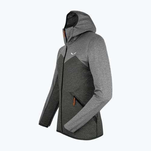Флісова кофта чоловіча Salewa Puez Melange PL FZ Hoody сіра 00-0000027386