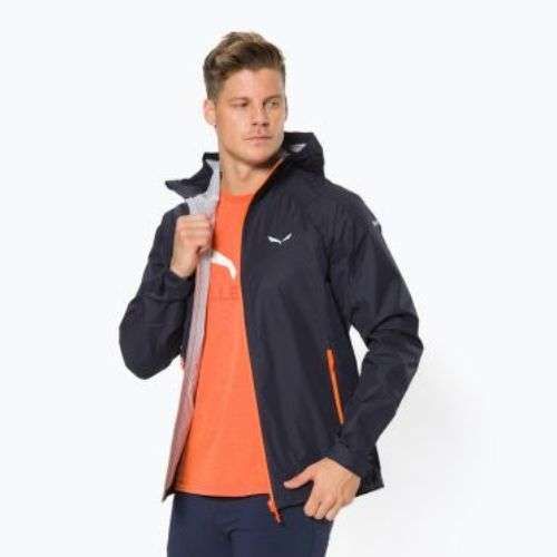 Куртка дощовик чоловіча Salewa Puez Aqua 3 PTX синя 00-0000024545
