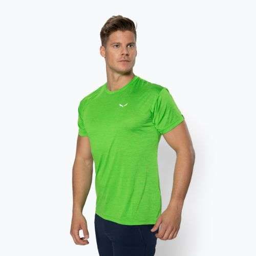 Футболка трекінгова чоловіча Salewa Puez Melange Dry pale frog melange 00-0000026537