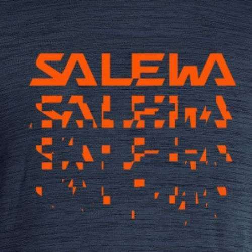 Футболка трекінгова чоловіча Salewa Puez Hybrid 2 Dry premium navy melange 00-0000027397