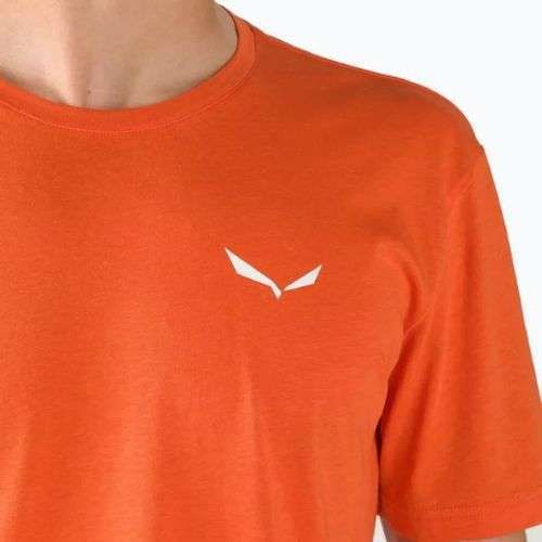 Футболка трекінгова чоловіча Salewa Alpine Hemp Logo помаранчева 00-0000028132