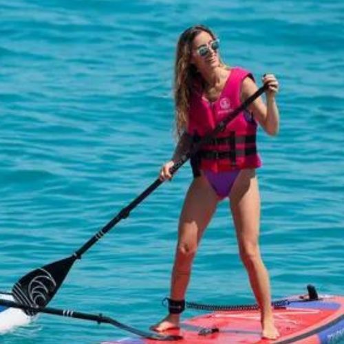 Повнолицева маска для снорклінгу дитячаAQUASTIC SMK-01N блакитна