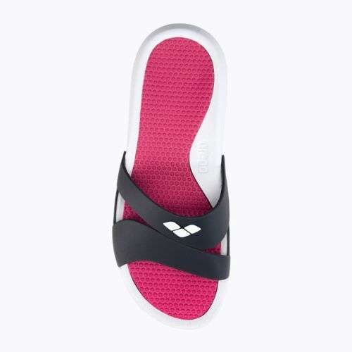 Шльопанці жіночі arena Nina white/dark grey/magenta