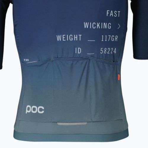 Велофутболка чоловіча POC Pristine Print gradient turmaline navy