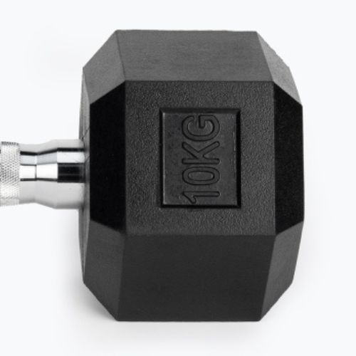 Гантель прогумована TREXO Hex HXD100 10 кг