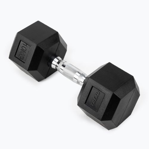 Гантель прогумована TREXO Hex HXD100 10 кг
