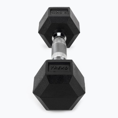 Гантель прогумована TREXO Hex HXD25 2.5 кг
