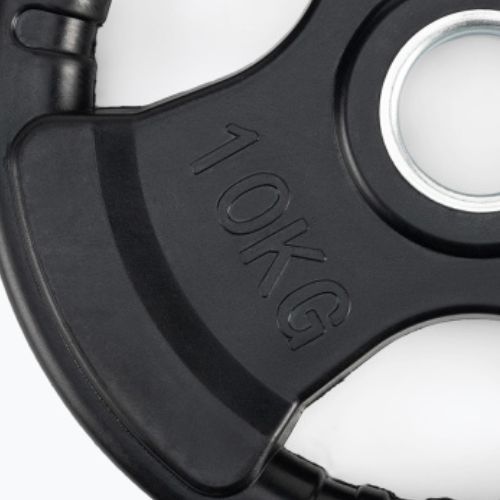 Диск чавунний прогумований XTREXO чорні RW10 10 кг