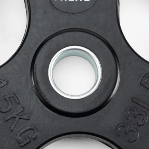 Диск чавунний прогумований XTREXO чорний RW15 15 кг