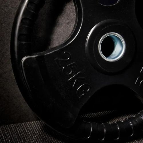 Диск чавунний прогумований XTREXO чорний RW25 25 кг