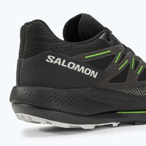Кросівки для бігу чоловічі Salomon Pulsar Trail black/black/green gecko