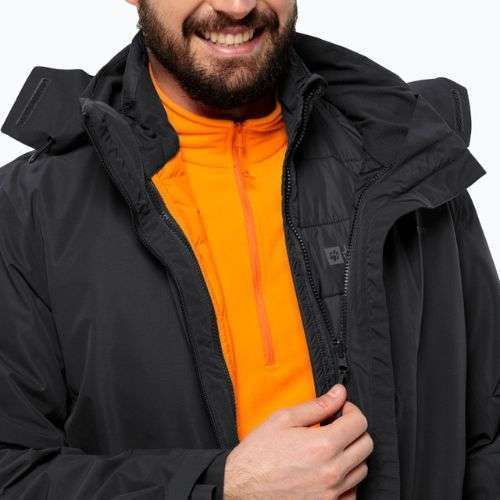 Чоловіча туристична безрукавка Jack Wolfskin Lapawa Ins чорна