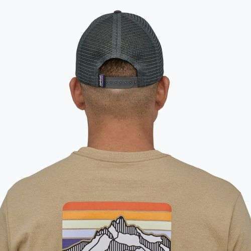 Бейсболка Patagonia P-6 Logo LoPro Trucker кузня сіра