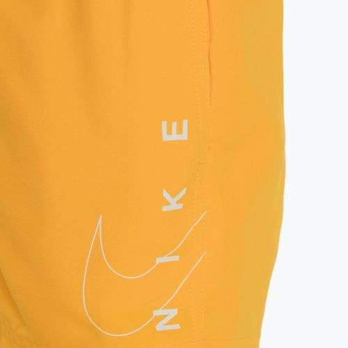 Шорти для купання дитячі Nike Split Logo 4" Volley laser orange