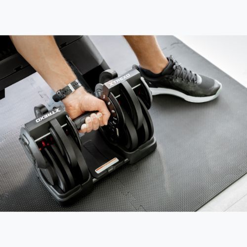 Регульована гантель TREXO TXO-B4W002 24 кг чорна