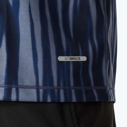 Футболка для бігу чоловіча ASICS Road All Over Print Top blue expanse/midnight