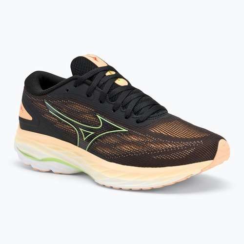 Кросівки для бігу жіночі Mizuno Wave Ultima 15 black/mizuno neo lime/apricot ice