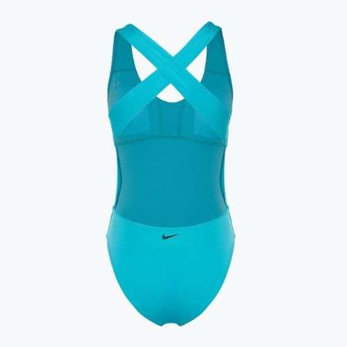 Жіночий суцільний купальник Nike Multi Logo Crossback dusty cactus