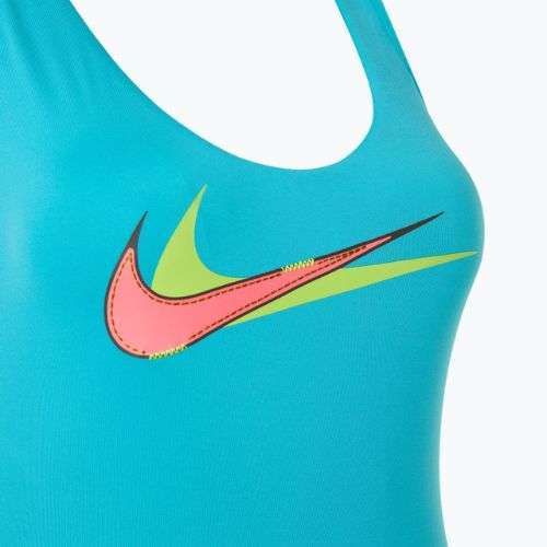Жіночий суцільний купальник Nike Multi Logo Crossback dusty cactus