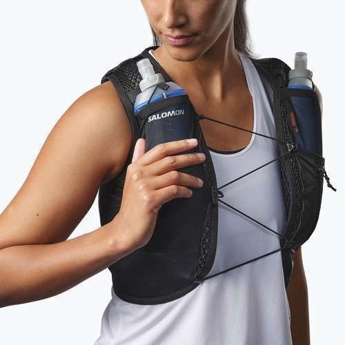 Жіночий біговий жилет Salomon Active Skin 4 чорний/метал