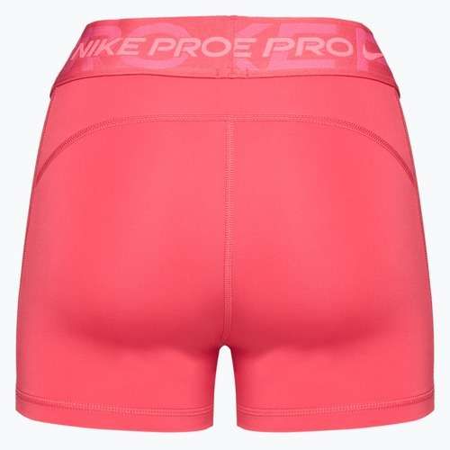 Шорти для тренувань жіночі Nike Pro Mid Rise 3" aster pink/pinksicle/hot punch/white