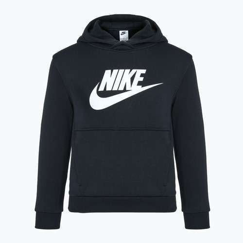 Дитяча флісова толстовка Nike Club чорний/білий