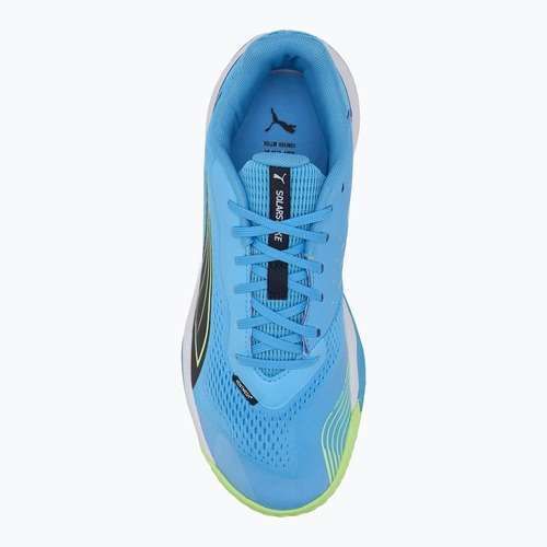 Кросівки спортивні для приміщень чоловічі PUMA Solarstrike III luminous blue/club navy/fizzy apple