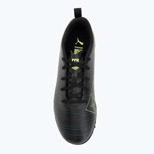 Кросівки футбольні дитячі PUMA Future 8 Play TT Jr puma black/fizzy light/green terrain