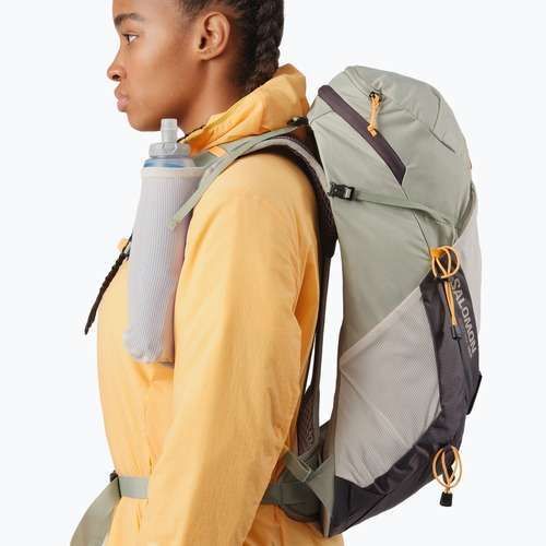 Рюкзак туристичний жіночий Salomon Aerotrek 18 л M-L seagrass/silver cloud/nine iron
