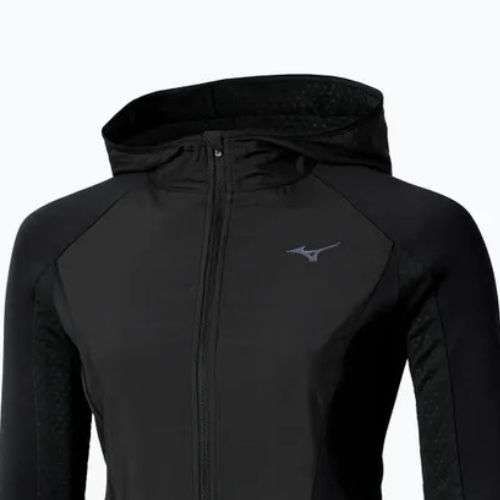 Куртка для бігу жіноча Mizuno Active Warm Hybrid Full Zip Hooded black