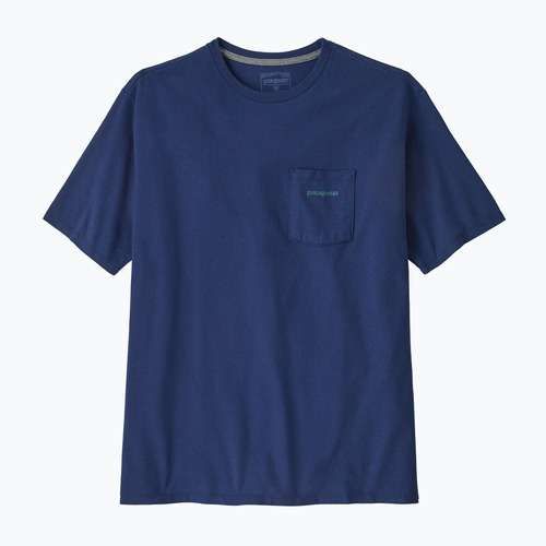 Футболка чоловіча Patagonia Boardshort Logo Pocket Responsibili clement blue