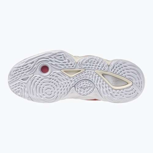 Кросівки волейбольні жіночі  Mizuno Wave Momentum Elite Mid white/rose elegance/lava falls
