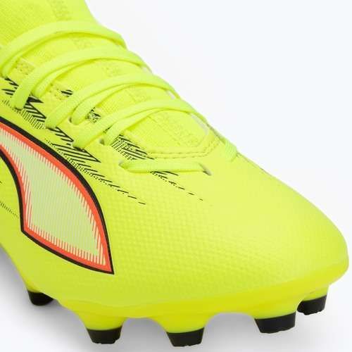 Кросівки футбольні дитячі PUMA Ultra 6 Match FG/AG Jr yellow alert/puma black/glowing red/lime squeeze