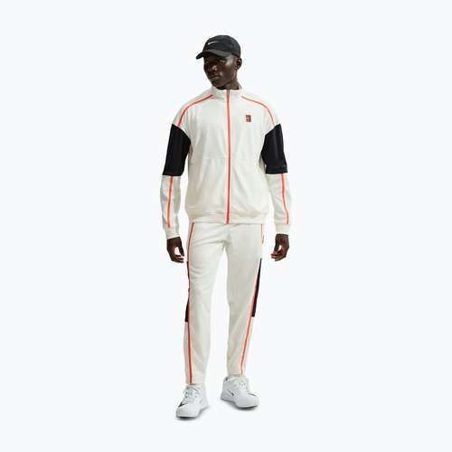 Кофта тенісна чоловіча Nike Court Heritage sail/turf orange
