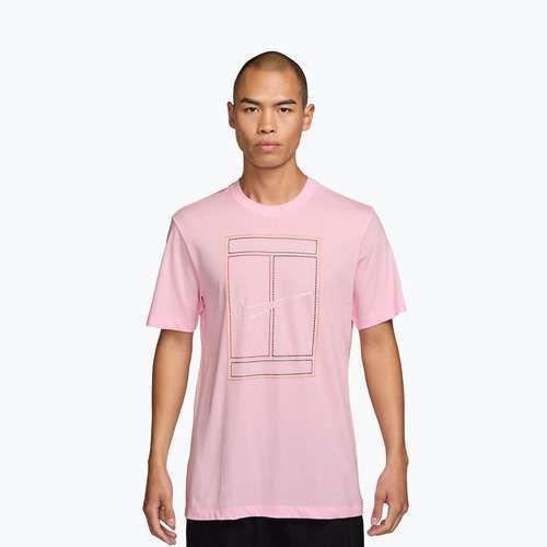 Футболка чоловіча Nike Court Heritage pink foam