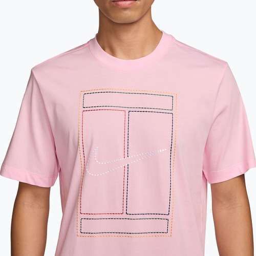 Футболка чоловіча Nike Court Heritage pink foam