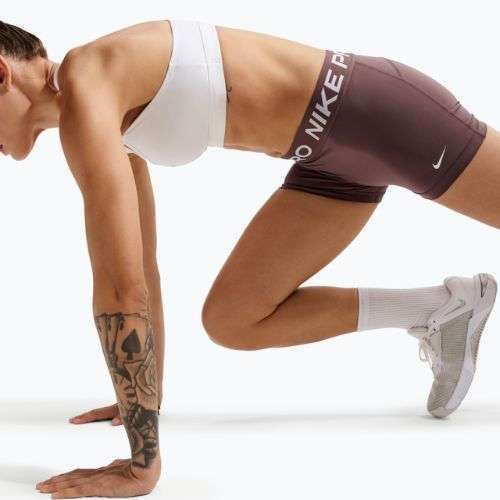Шорти жіночі Nike Pro Mid-Rise Biker 3" tattoo/white