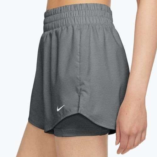Шорти жіночі Nike One Dri-Fit High-Waisted 3" 2In1 smoke grey/heather/white