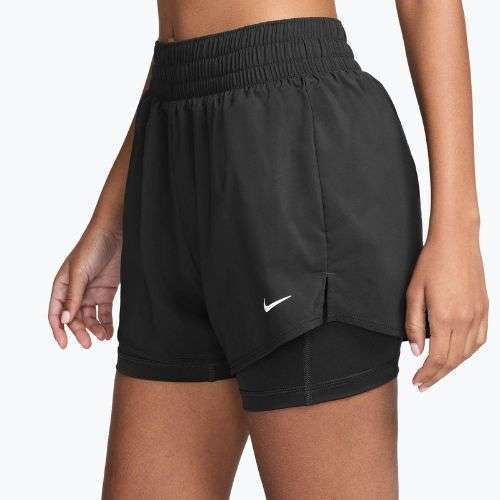 Шорти жіночі Nike One Dri-Fit High-Waisted 3" 2In1 black/white