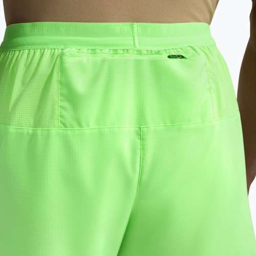 Чоловічі бігові шорти Nike Stride Dri-Fit Brief-Lined 7" lime blast