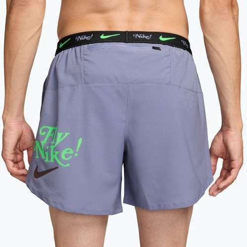 Шорти для бігу чоловічі Nike Fly Nike Stride 5" iron purple/black