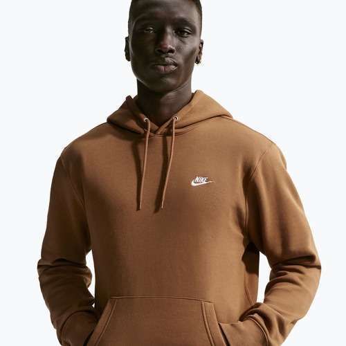 Кофта чоловіча Nike Club Pullover Hoodie ale brown/ale brown/white