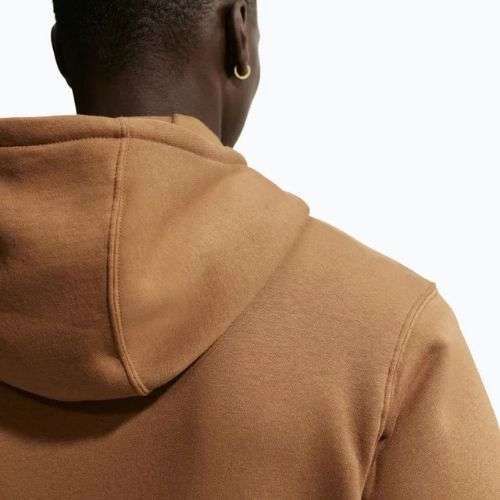 Кофта чоловіча Nike Club Pullover Hoodie ale brown/ale brown/white