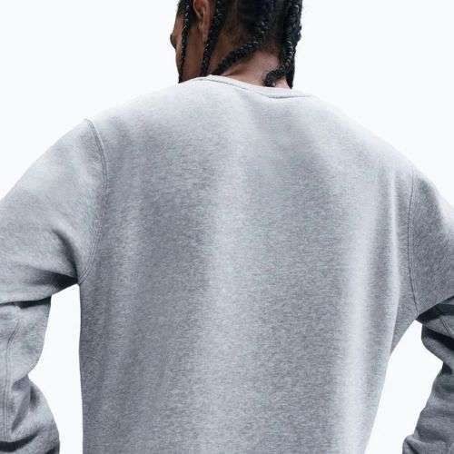 Кофта чоловіча Nike Sportswear Club Graphic Fleece Crew dark grey heather/white