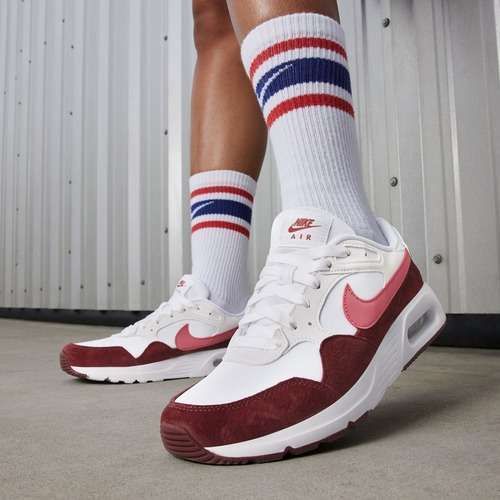 Кросівки жіночі Nike Air Max SC white/team red/adobe