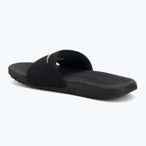 Шльопанці дитячі Nike Kawa black/metallic gold