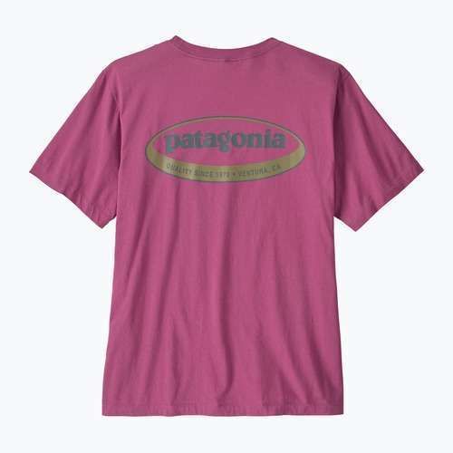 Футболка чоловіча Patagonia '95 Oval Logo faded magenta