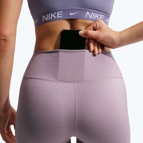 Легінси для тренувань жіночі Nike One High-Waisted 7/8 light violet ore/white