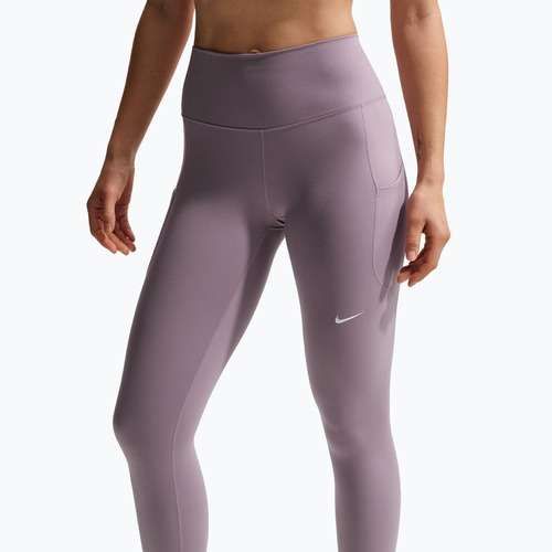 Легінси для тренувань жіночі Nike One High-Waisted 7/8 light violet ore/white